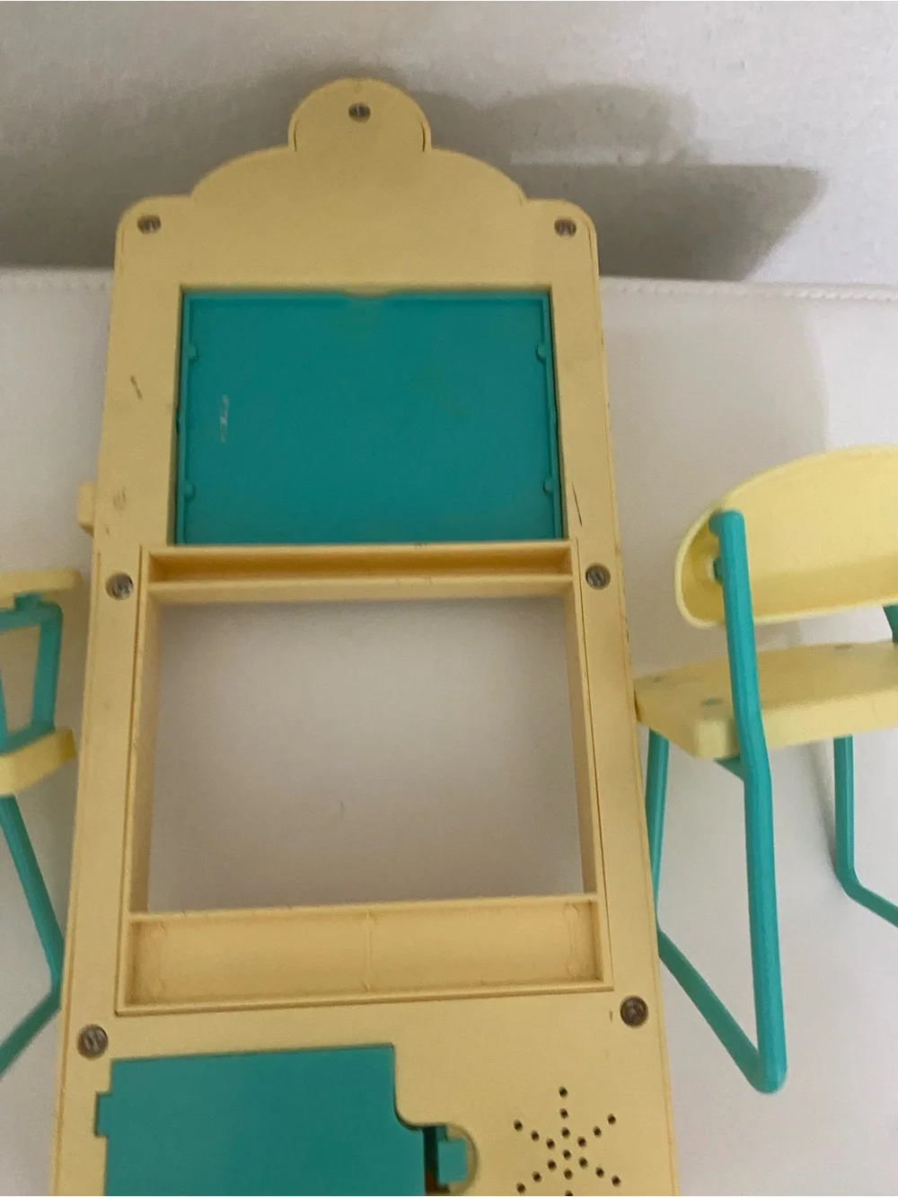 Vintage 1995 Mattel Barbie Teacher Classroom Playset Chalkboard 2 Student Desks